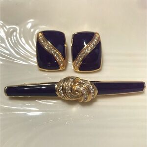 VTG ~ Christian Dior Brooch and Earrings